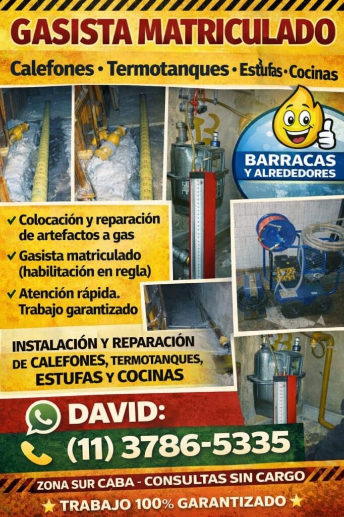 Gasista Matriculado David